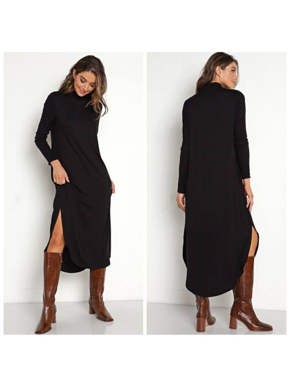 NWOT Show Me Your Mumu Sutton Midi Dress Black Sz XS